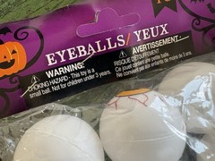 NEW 36 Eyeball Plastic Party Fun Beer Pong Halloween Eyeballs Red Blue Yellow