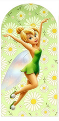 Tinkerbell Flower Fairy Birthday Arch Backdrop Cover Party Background Decor