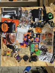 Bulk Halloween Decorations Set of 37 Pc, Decorating Party Pack, Spiders, Skull.