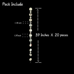 Silver Shimmer Wall Backdrop, 20 Packs Silver Sequin Curtain Circle Dots Garland