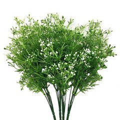 CATTREE Artificial Plants, Faux Plastic Pearl 13.5 inches, Grass-4pcs