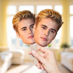 Justin Bieber Big Head Cutout, Funny Party Prop, Concert Fan Gift