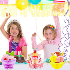 12 Pieces Ice Cream Party Decorations Ice Cream Centerpiece Honeycomb Sundae Top