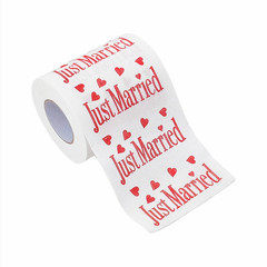 Funny Printed Toilet Paper Roll Novelty Birthday Gift Party Decoration