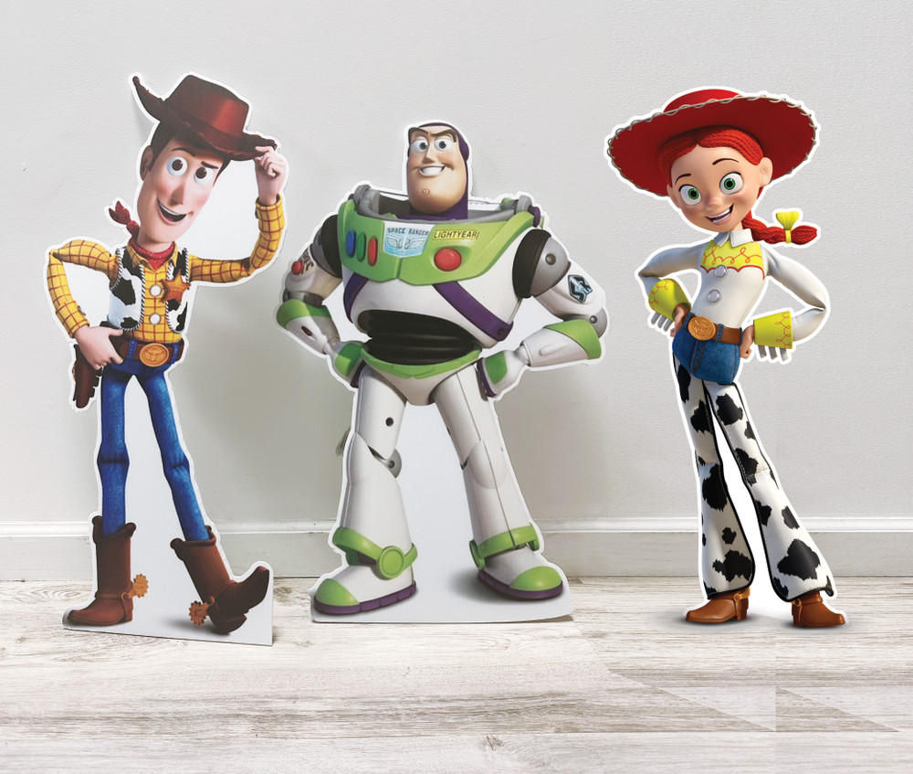 Woody, Lightyear & Jessie props 3ft, Toy Story Props,Party decor