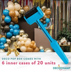 DECOPOP Balloon Popper – Decorator Balloon Striker Tool, Party Supply Tool Kit