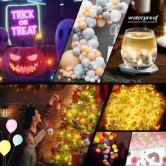 50pcs LED Warm White Balloon Lights, Round LED Mini Lights for Paper Lantern …