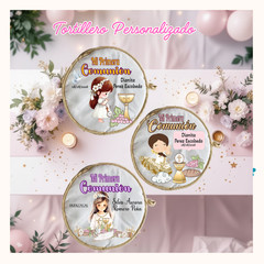 Recuerdo para Bautizo de Niña,Tortillero personalizado/Tortilla warmer