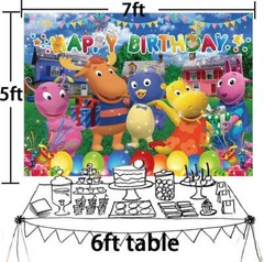The Backyardigans Party Decorations Party Supplies Backdrop Banner Poster 7x5ft