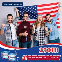 Kenning 75 Pcs 250th Anniversary Patriotic Gift Bulk 4th of July Party Favors Am