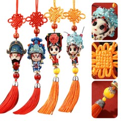 Chinese Peking Opera Character Knot Hanging Pendant Gift Specialty Ethnic Crafts
