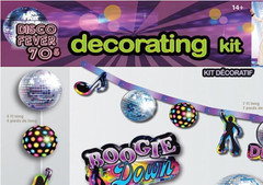 Disco Party Decoration Kit party props photo booth backdrop dance 10pc skate