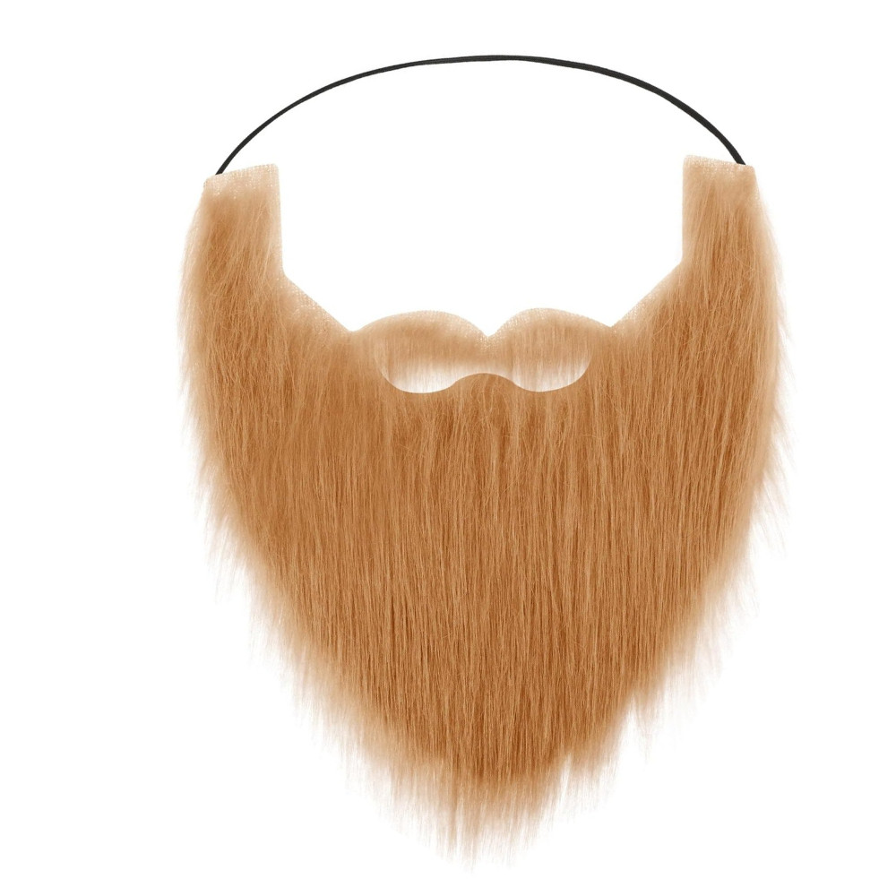 Halloween Realistic Fake Beard Fake Moustache Christmas Party Brown Fake Beard