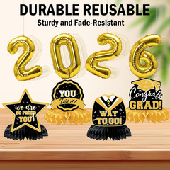Graduation Decorations 2026 Themed Set – All-In-One Party Supplies with Backdrop
