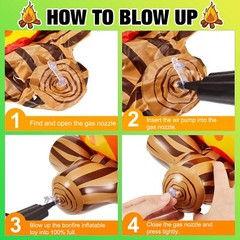 3 Pcs Inflatable Fake Campfire Camping Bonfire Props Party for Indoor Camping