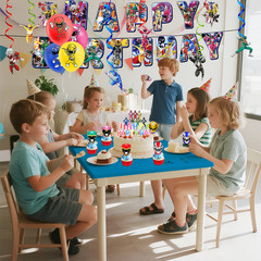 Power Rangers Birthday Party Decorations Set Balloon Banner Cake Topper for Kids