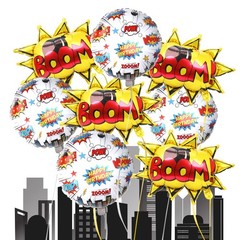 Superhero Party Decorations, 8Pcs Superhero Foil Balloons 18 Inches Hero Ball…