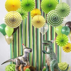 Assorted Sizes – 6 Pcs Hanging Paper Fans for Graduation & Holiday Parties