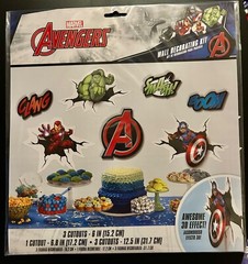 Marvel Avengers 6-12.5 in. Wall Decorating Kit 7pc.
