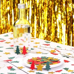 Red Green White Christmas Tree Star Holiday Table Glitter Confetti 300pcs