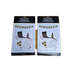Lot Of 2 «CHEERS» Beer Tasting Kit Hanging Decoration Party Fun (C7)