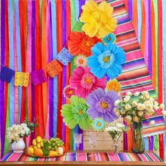 Party Tissue Pom Poms