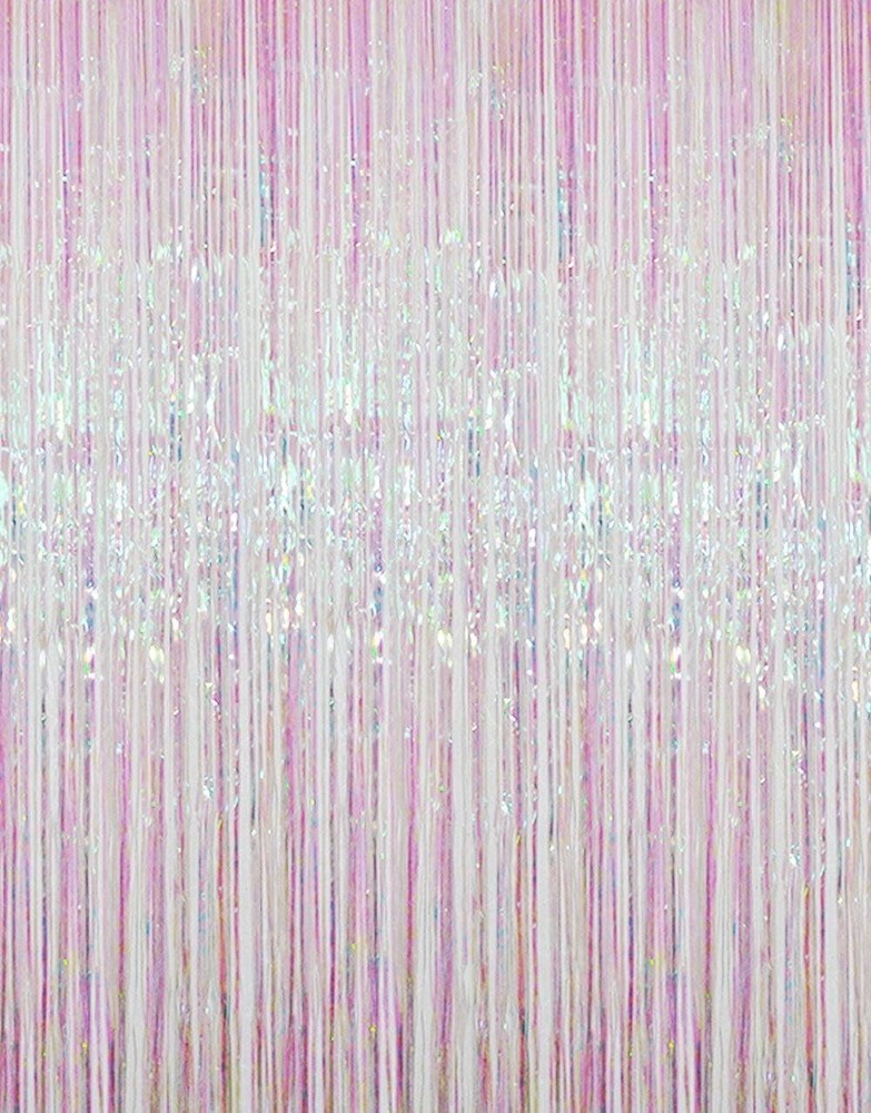 Multicolor Foil Fringe Curtain 3.2 x 9.8 ft – Ideal for Celebrations and Photos