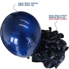 Thomtery Navy Blue And Gold Confetti Balloons 50 Pcs 12 Inch Pearl White And