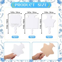 12 Pcs Custom Graduation Sublimation Blank Fans with Handle, Class of 2026 Pe…
