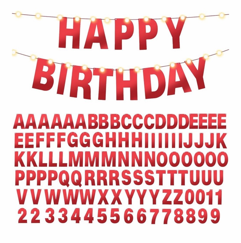 DIY Letter Custom Banner Glitter Customizable Banner Kit