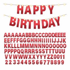 DIY Letter Custom Banner Glitter Customizable Banner Kit