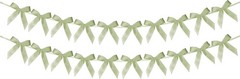 2 Pack Bow Garland Banner, 8.3 ft Pre-Strung Satin Ribbon Bow Decorations for