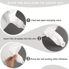 40 Inch Balloon, Giant 6 Number Balloons for 6th Birthday Number 6 White