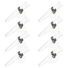 8Pcs Durable Plastic Flower Nutrition Tubes with Suction Cup for Garden Use