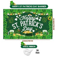 St. Patrick’s Day Decorations St Patricks Day Banner Large Size Clover St Green