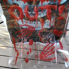 Halloween Gore Dripping Blood On Door Decoration Spooky Scene Setter Spirit