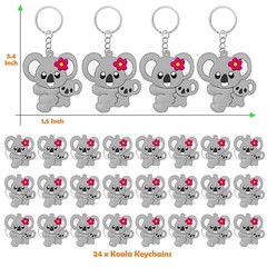 CiciBear 24 Pack Koala Keychains Party Decoration for Koala Themed Party, Ani…