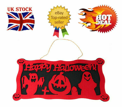 Halloween Party Decoration Window Hanging Ghost Spooks Balloon Indoor Outdoor UK