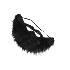Fake Beard and Mustache,Halloween Costume Party Festival Supplies (Black)