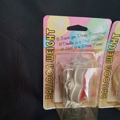 Vintage 1960s Miller Studio Rose Heart Balloon Weight Set Of 3 Sealed NOS