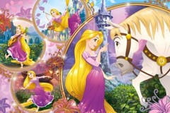 Tangled Rapunzel Backdrop Princess Birthday Party Background Decor Photo Banner