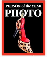 Leopard Stiletto Shoe Glass Ornament – Luxury Manolo High heel Drag Sexy Fashion