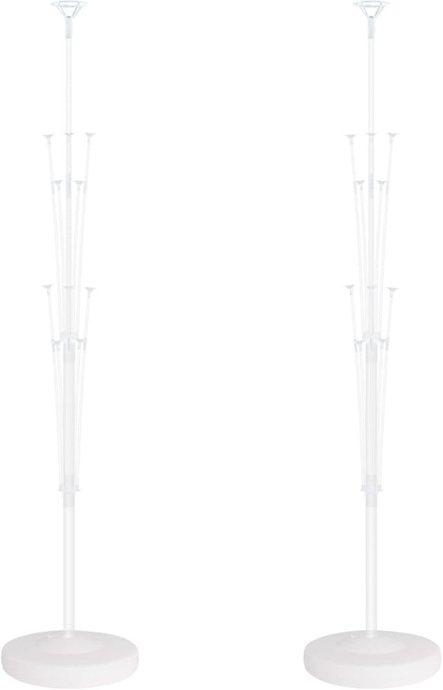 Balloon Column Kit & Balloons – Set Of 2 WITH Dusty Blue Balloons 12inch