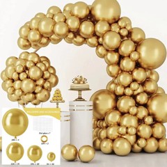 Light olive green blue Beige Metallic Gold Balloon arch kit for party decoration