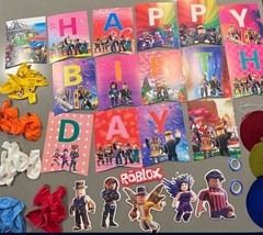 Roblox Birthday Party Decorations 45pc Set New