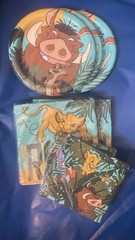 THE LION KING Birthday Party Supplies Plates, & Napkins—lot of 7