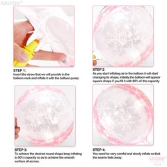 KatchOn, Huge 22 Inch Pink Snowflake Balloons – Pack of 6 | Mylar Snowflake B…