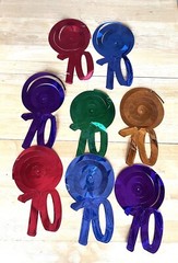 8 Piece 70th Birthday Whirls Hanging Decoration