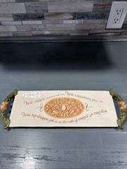 Amscan Home Pottery Thanksgiving Blessing Rectangle Tray
