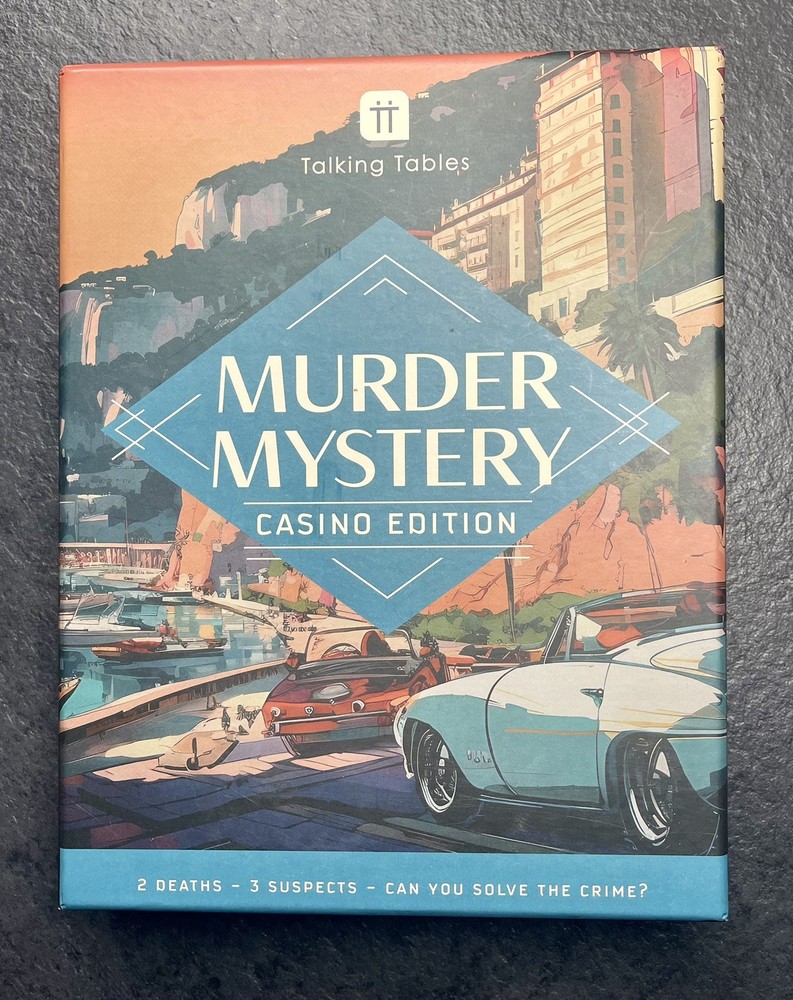 Talking Tables “Murder Mystery – Casino Edition” Game for 1-4 Adult Players
